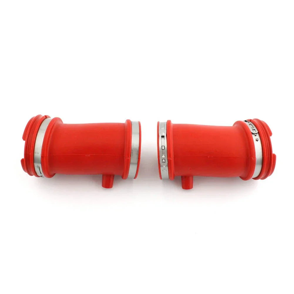 Red L&R Air Intake Filter Cleaner Suction Pipe Ducts for BMW R1200 GS (2004-2012)