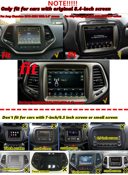 8.4'' Car Stereo Navigation for Jeep Compass, Renegade (2014-2021)