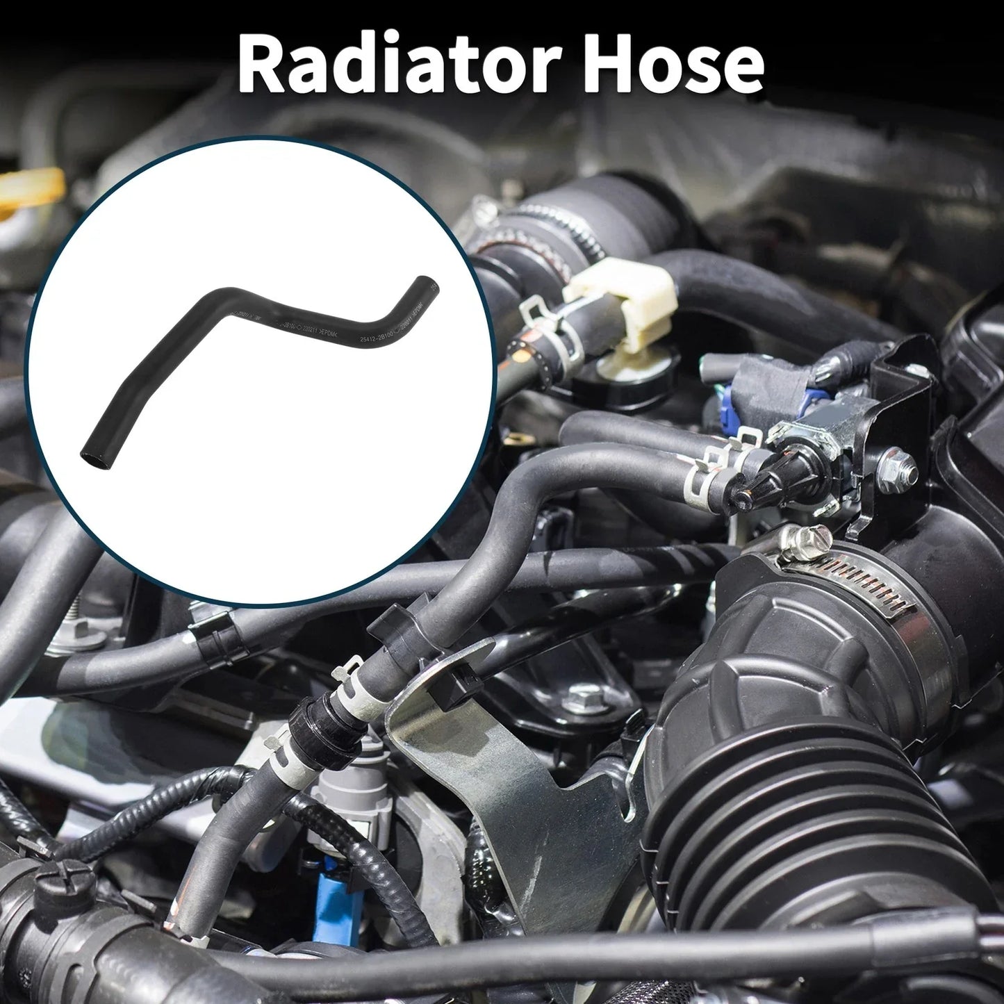 Radiator Hose for Hyundai Santa Fe 2006 (2006) - Rubber Water Pipe