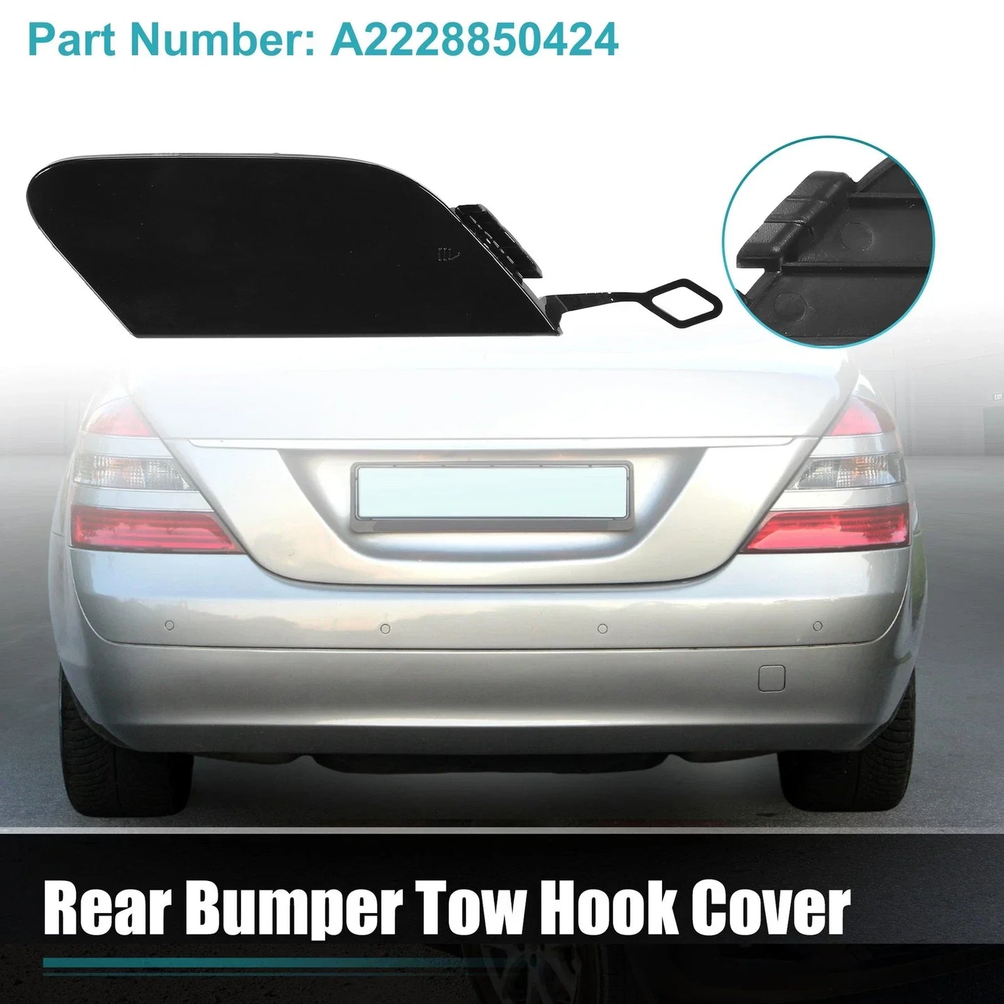 Rear Bumper Tow Hook Cover for Mercedes-Benz S 550 (2014-2017)
