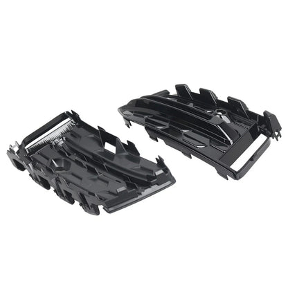Front Lower Fog Light Frame Covers Glossy Black for Audi A6 C8 (2023-2025)