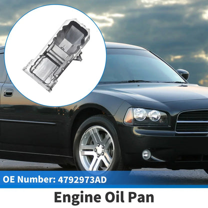 Engine Oil Pan for Dodge Charger 5.7L V8 (2008-2020) - 1 x Aluminum