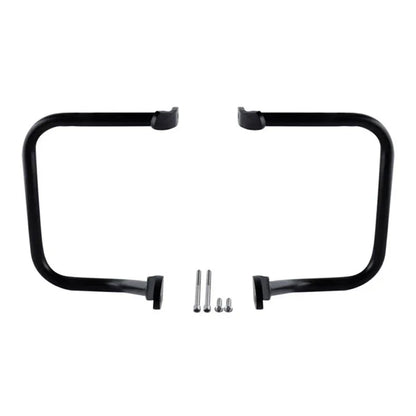 Chrome/Black Saddlebag Guard Rail Crash Bar for Harley FLST FLSTC (2000-2017)