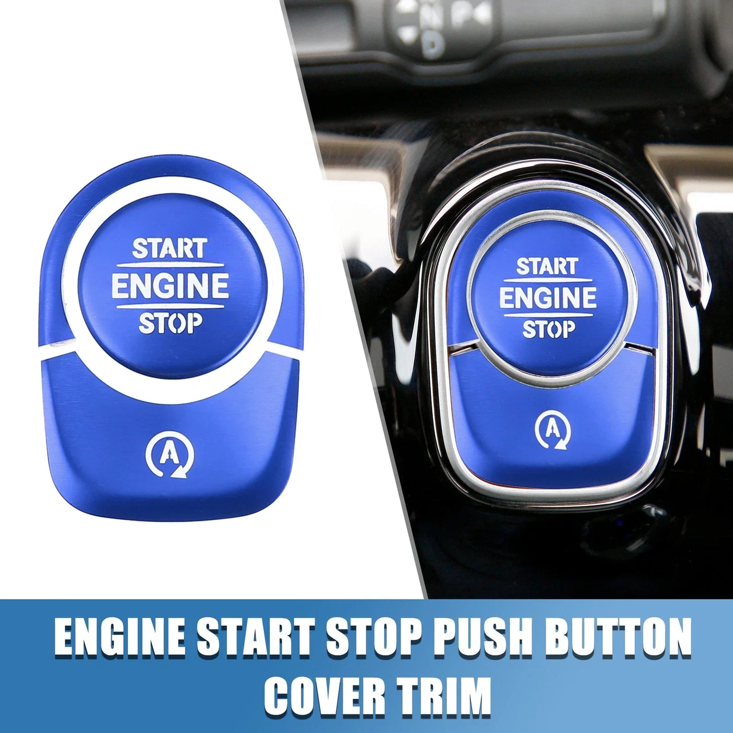 Engine Start Stop Button Cover Sticker Kit for Mercedes Benz A-Class (2013-2023)