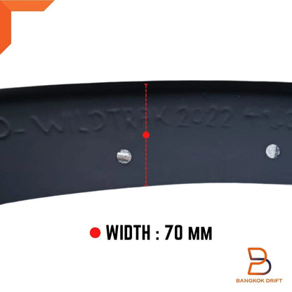 3" Slim Fender Flares for Ford Ranger P703 Wildtrak (2022-2023)