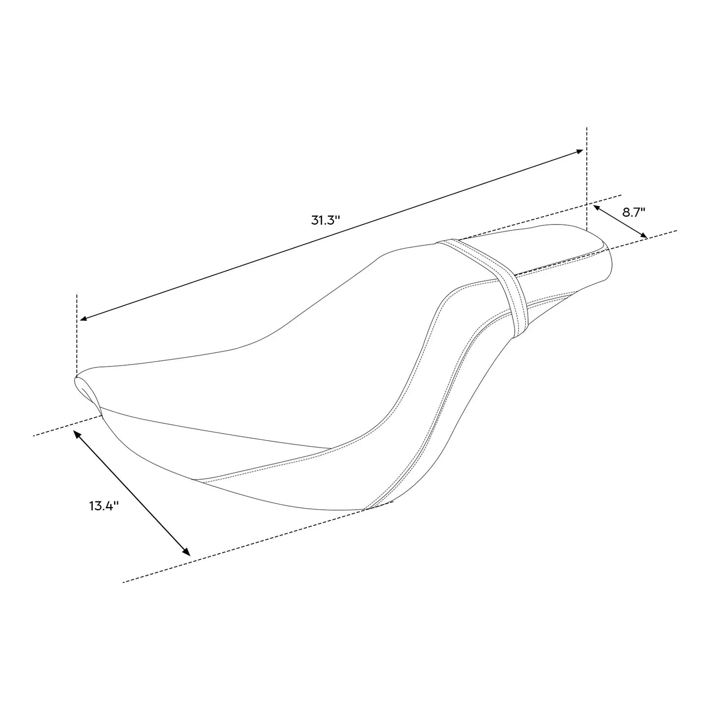 Driver Passenger Seat for Harley Softail Slim FXBB Street Bob (2018-2025)