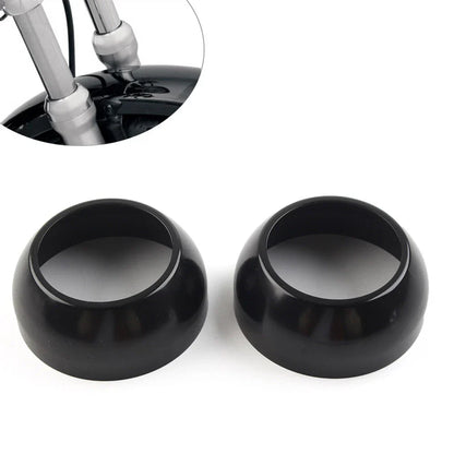 CNC 41MM Fork Boot Cap Covers for Harley FXSTB FXSTC FXDWG (2000-2017)