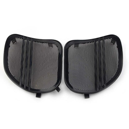 Tri-Line Speaker Grills Covers for Harley Road Glide (2015-2022) Black
