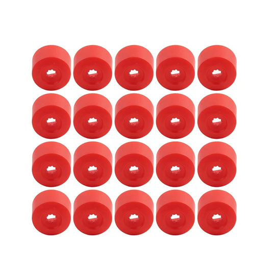 17mm Red Wheel Lug Nut Bolt Cover Caps  for Volkswagen Golf, Passat, Beetle