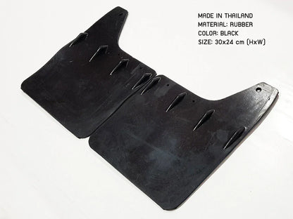 Front Mud Flaps Splash Guards for Holden TF Rodeo Isuzu 88-97 (Black Rubber)