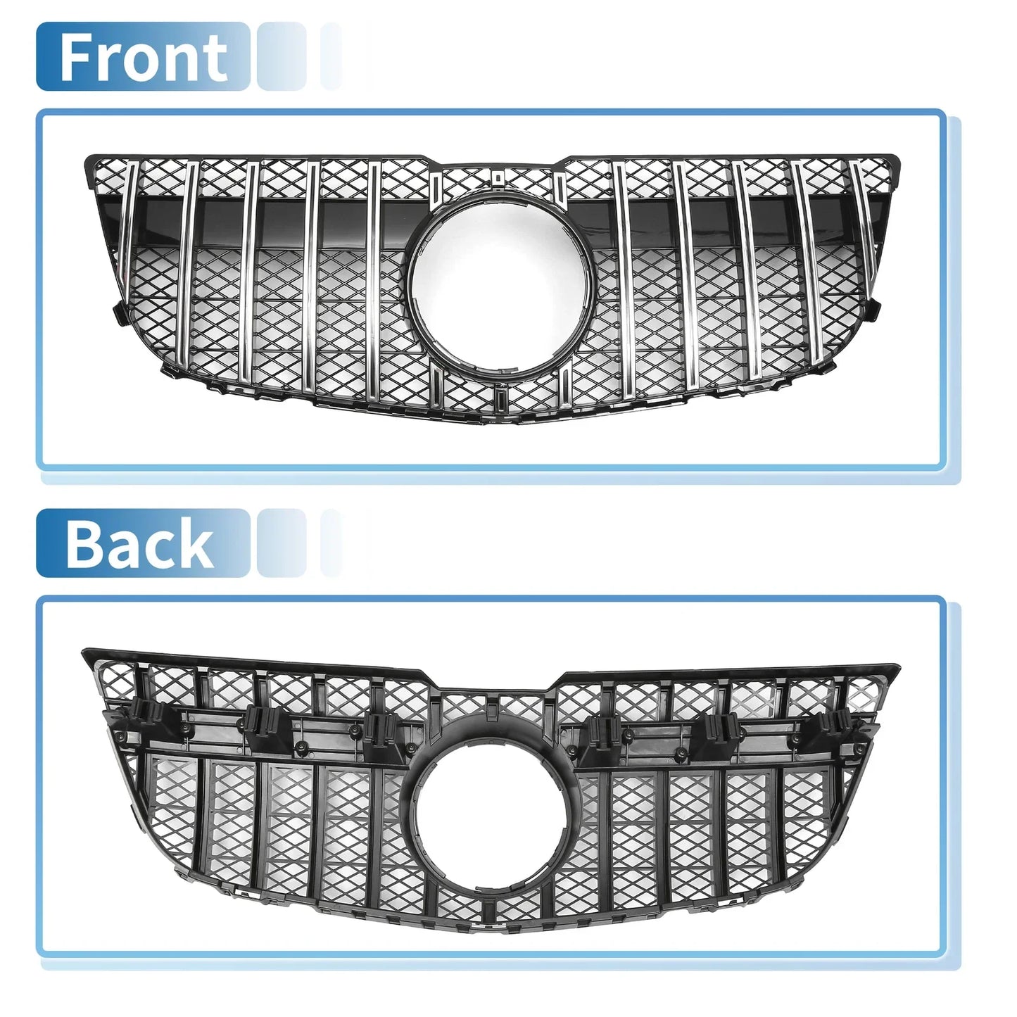 Front Upper Bumper Grille for Mercedes-Benz GLK300 (2013-2015)