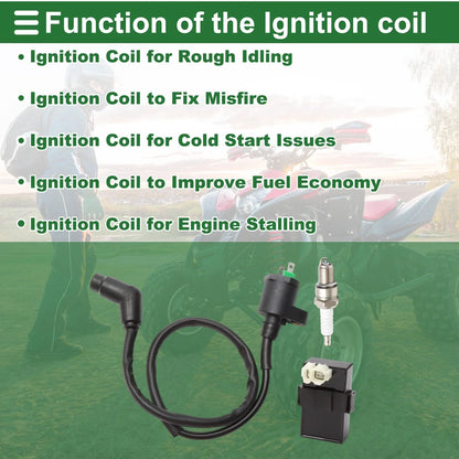 Ignition Coil Set for Honda FourTrax 300 TRX300 2x4 (1994-1997)