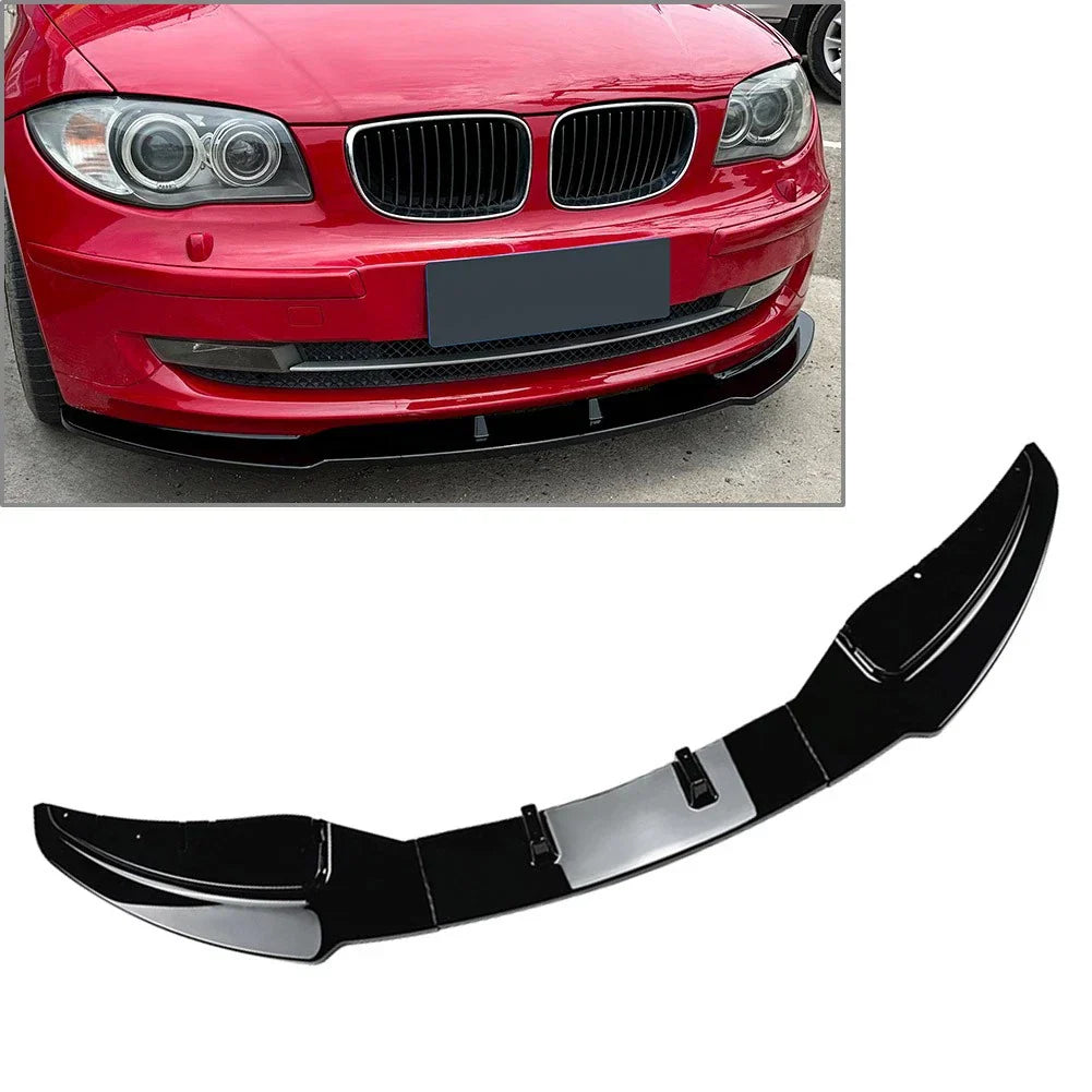 Front Bumper Lip Splitter Spoiler for BMW 1 Series E81 E82 E88 (2008-2011)