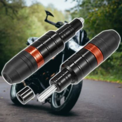 Motorcycle Frame Slider Exhaust Anti-Crash Protector for Honda  2 x Orange