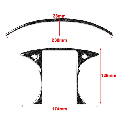 Marbling Speedometer Panel Cover Trim for Benz C GLC Class (2015-2021)