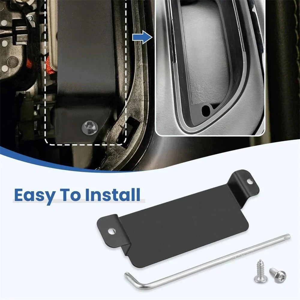 Steel Neutral Release Strap Cover Plate for Dodge Charger (2015-2023)