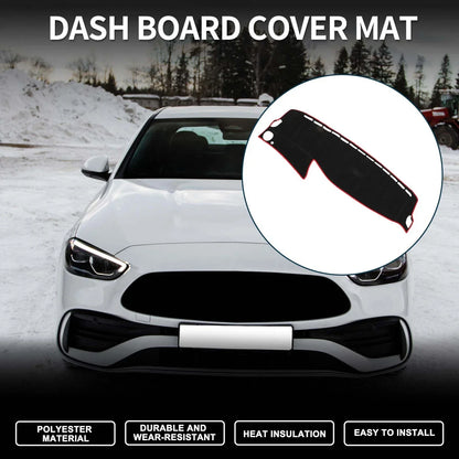 Dashboard Cover Mat for Mercedes Benz S Class W222 2014-2020 Black Red