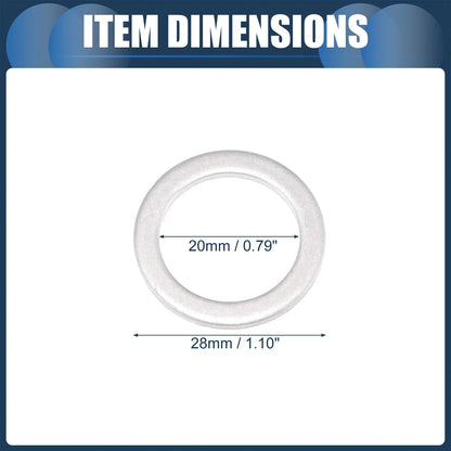 25 x Oil Drain Plug Gaskets 20mm ID for Honda Aluminum Alloy
