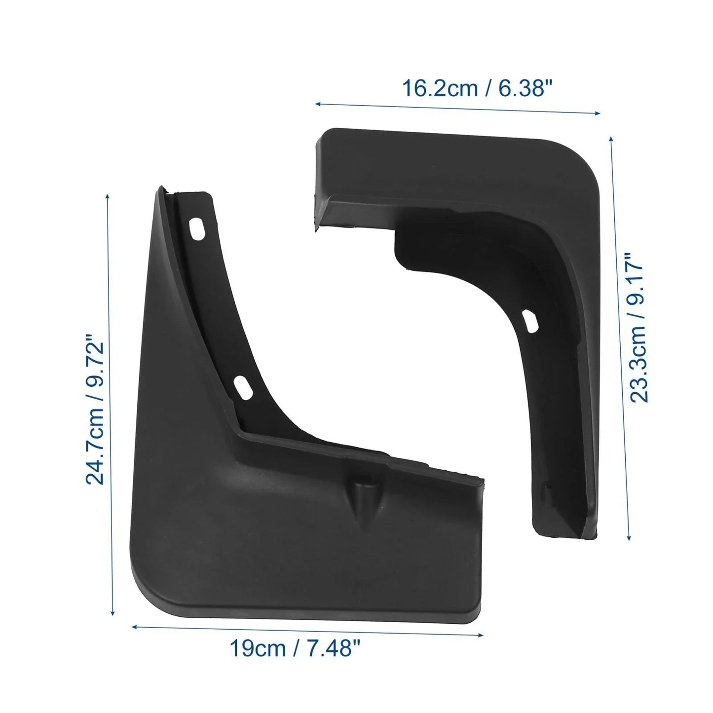 Mud Flaps Kit Splash Guards for Hyundai Elantra (2021-2022) Black