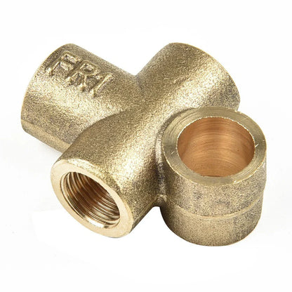 Brake Line Brass Fitting Connector Splitter M10x1 for Vehicle