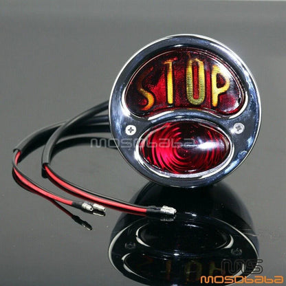 Chrome Rear Tail Light Brake Lamp for Ford Model A (1928-1931)