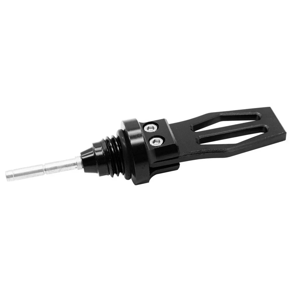 CNC Black Engine Oil Dipstick Cap Plug for Motorcycle Crankcase Gauge