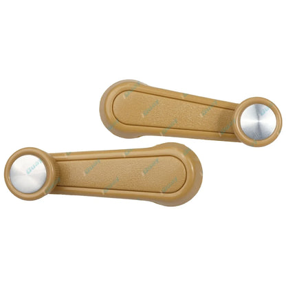Brown Window Crank Handles Pair for Toyota Hilux LN65 YN65 YN67 (1983-1988)