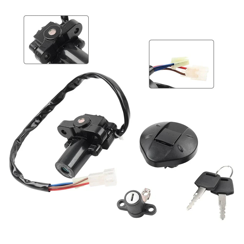 Ignition Switch, Fuel Gas Cap, Seat Lock Key for Yamaha XT660R XT660X (04-14)