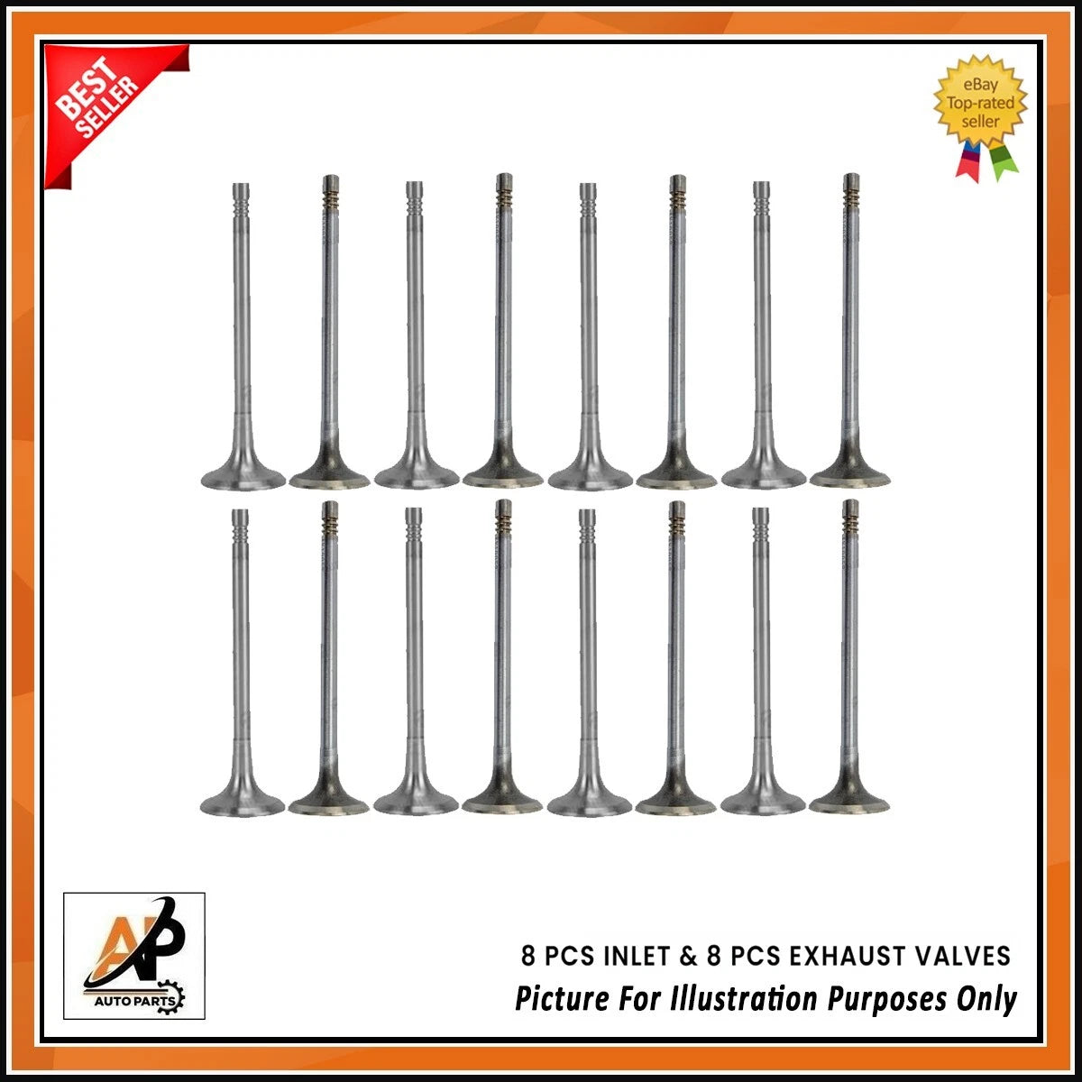 Exhaust and Inlet Valves Replacement Set for Citroen Peugeot Opel 1.5 Diesel (16)