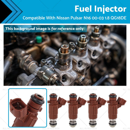 Fuel Injector Set of 4 for Nissan Pulsar N16 (2000-2003) 1.8L QG18DE