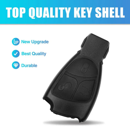Car Key Fob Shell Case for Mercedes-Benz C E B S Class CLS CLK ML (2000-2023)