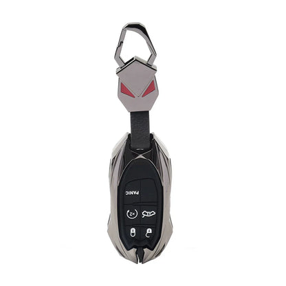 Black 5-Button Smart Key Fob Shell Cover for Dodge Challenger (2015-2023)