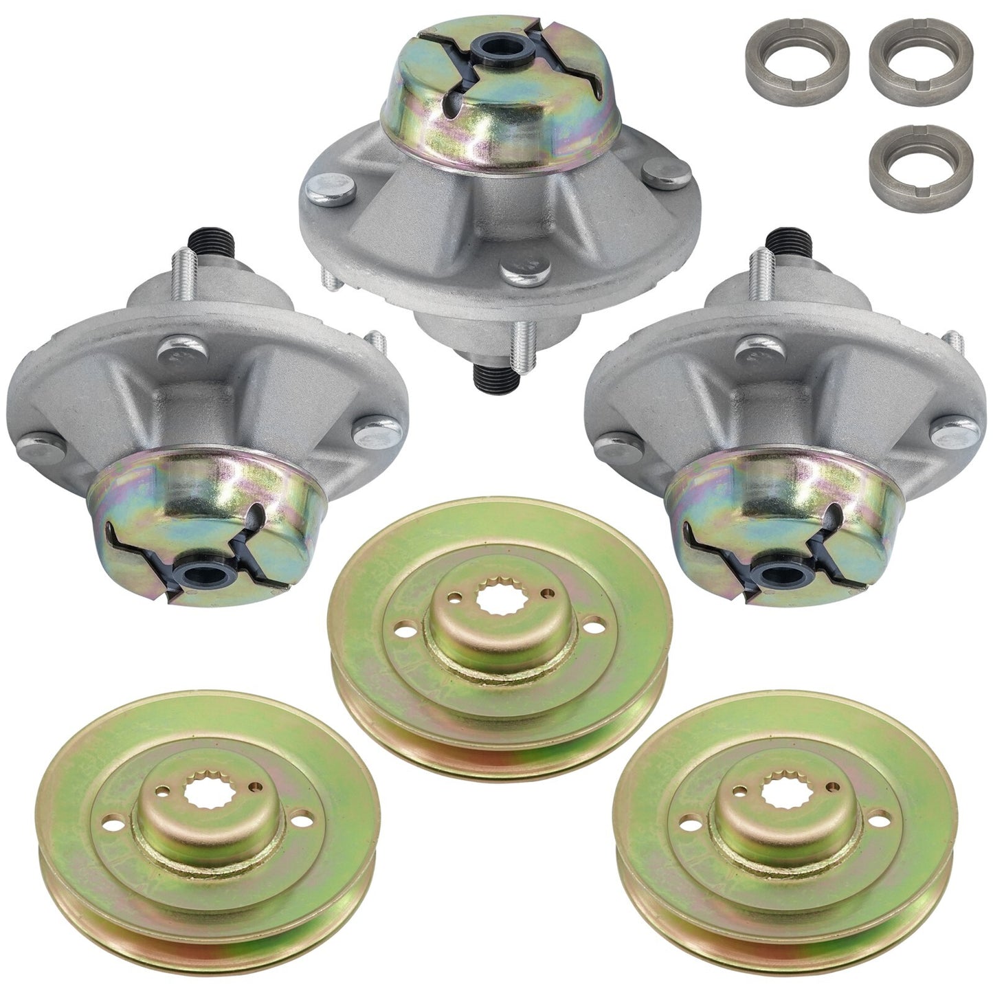 Caltric Spindle Assembly with Pulley Deck 48 54 for John Deere Z425 Z445 (2012–2018)