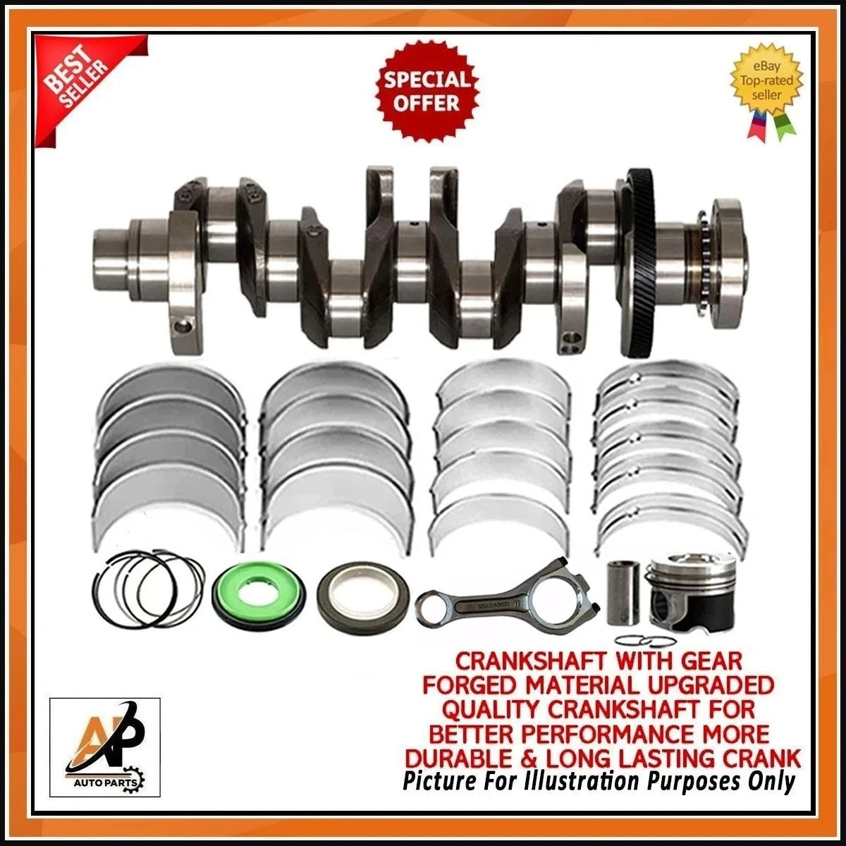 Forged Crankshaft Engine Rebuild Kit for Jaguar XF Sportbrake (2016–2020)