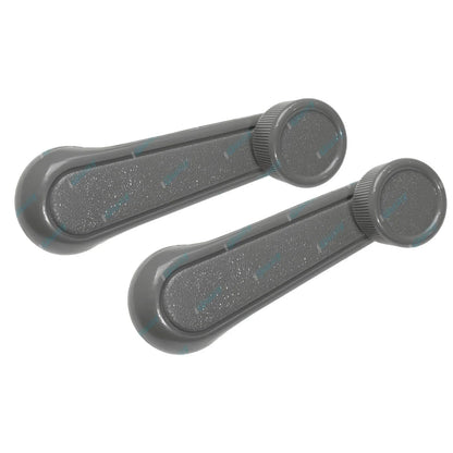 2 x Grey Door Window Winder Handles for Toyota Hilux (1983-1988)