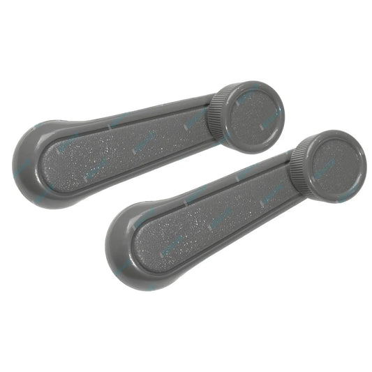 2 x Grey Door Window Winder Handles for Toyota Hilux (1983-1988)