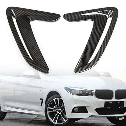 Black Side Body Marker Fender Air Wing Vent Trim for BMW 3 Series GT (2013-2017)