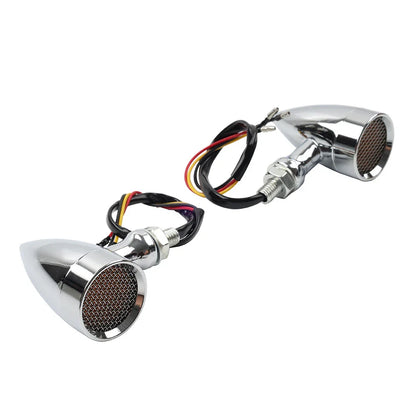 Chrome Turn Signal Lights for Harley Super Glide FXD Dyna Low Rider (2006-2017)
