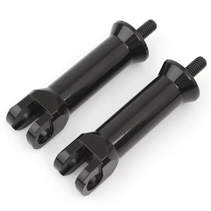 Black Passenger Foot Peg Support Mount for Harley Fatboy Softail