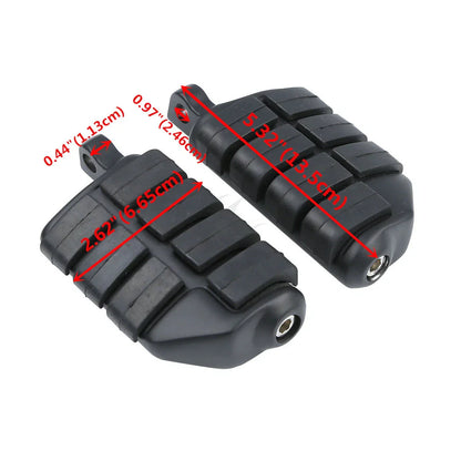 Matte Black 32mm Highway Engine Guard Footpegs for Harley Dyna Sportster