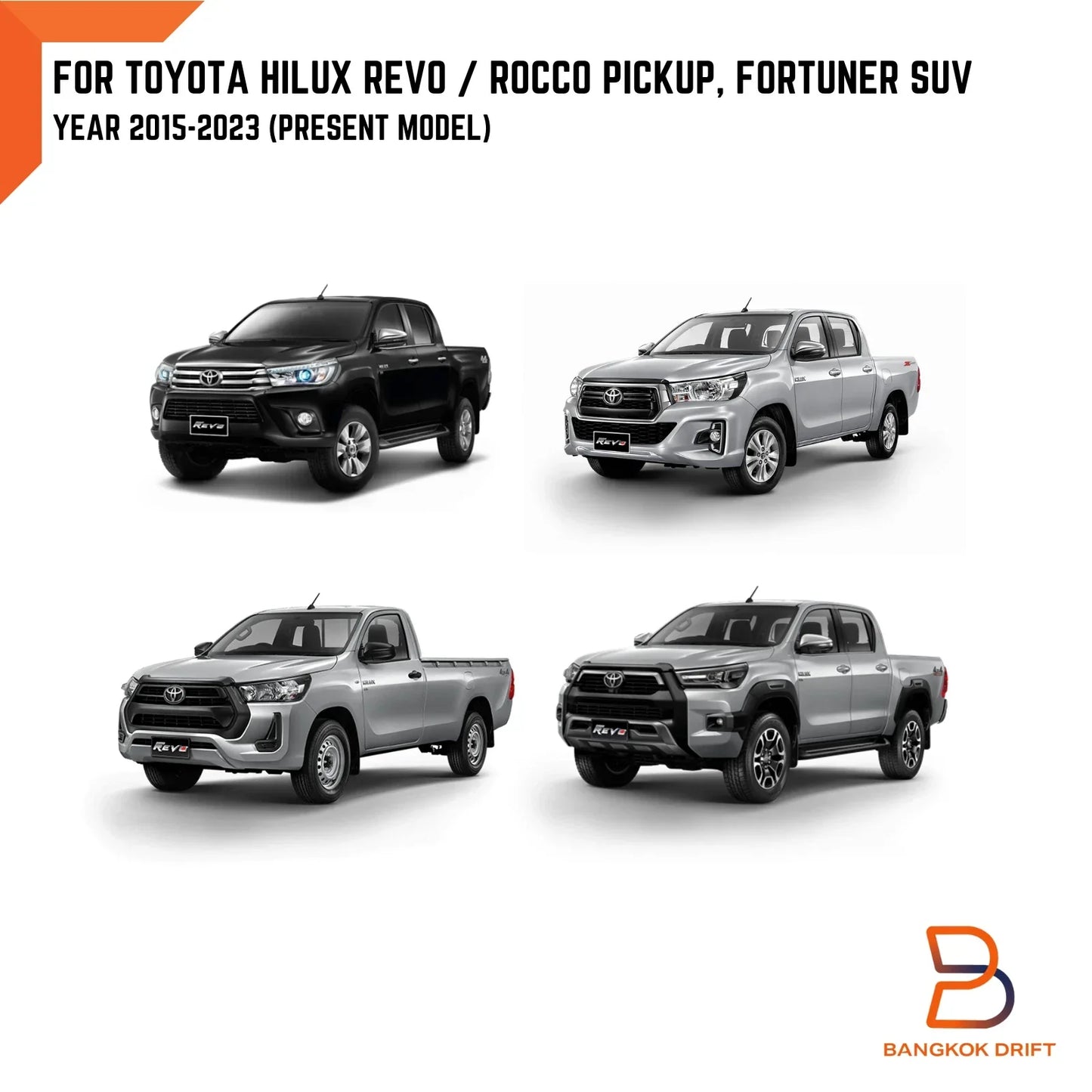 Steel Front Engine Cover Skid Plate for Toyota Hilux Fortuner 15-23
