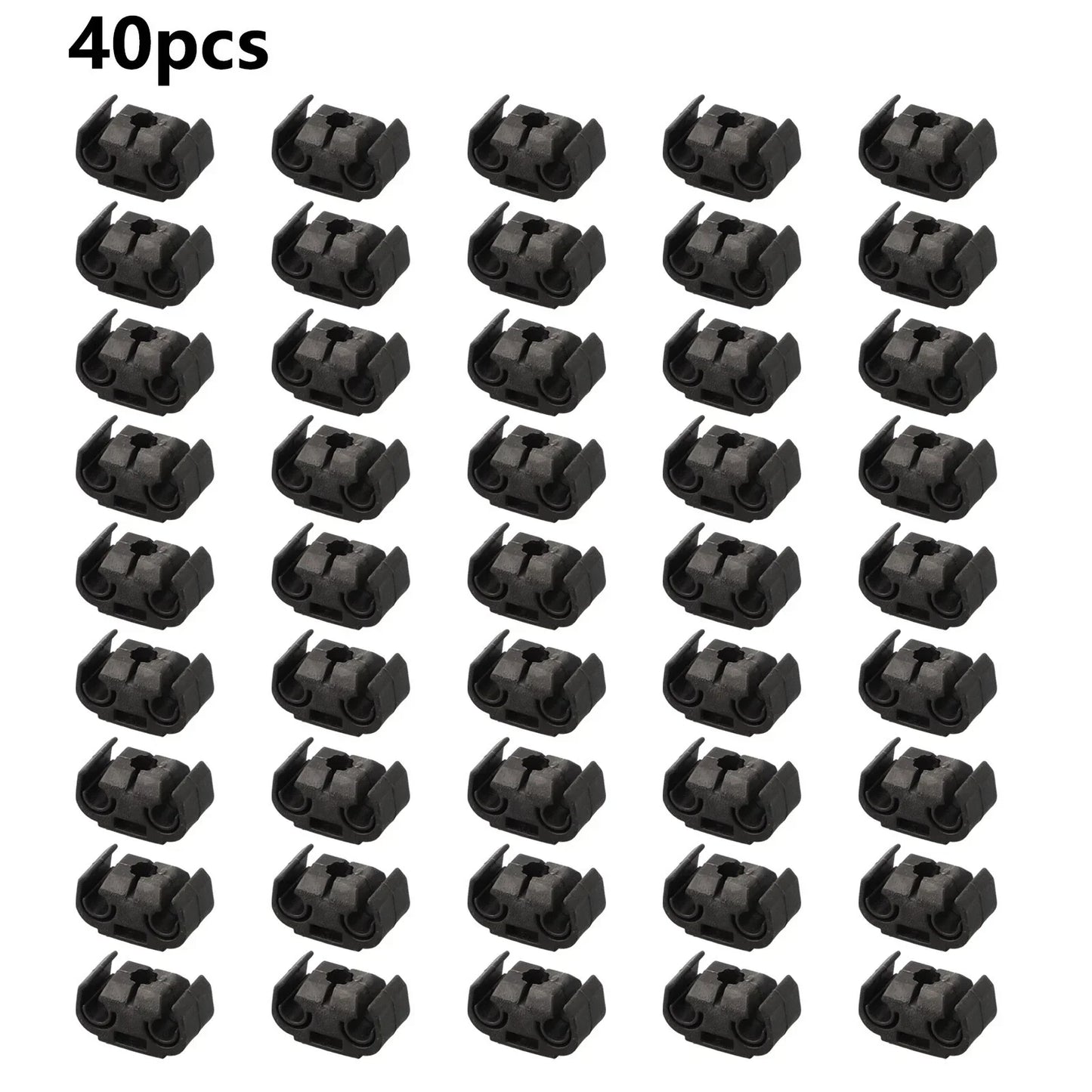 Brake Line Clip / 40 Pieces Brake Line Holder Black for Vehicles