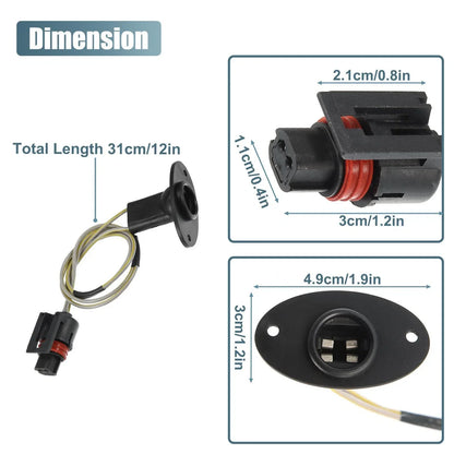2 x License Plate Light Wiring Harness Socket for Dodge Ram 1500 (2009-2018)