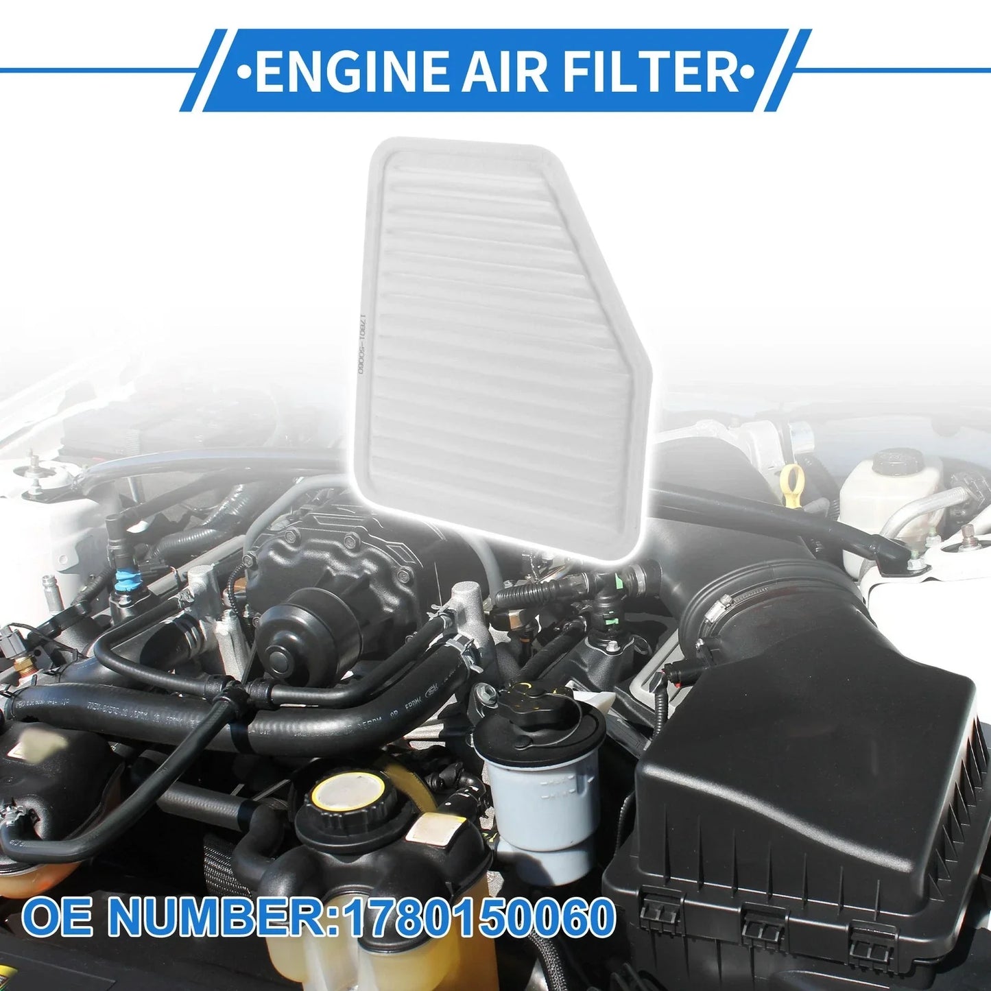 Car Engine Air Filter for Lexus GS430 (2000-2005) - 1 x Long Life Filter