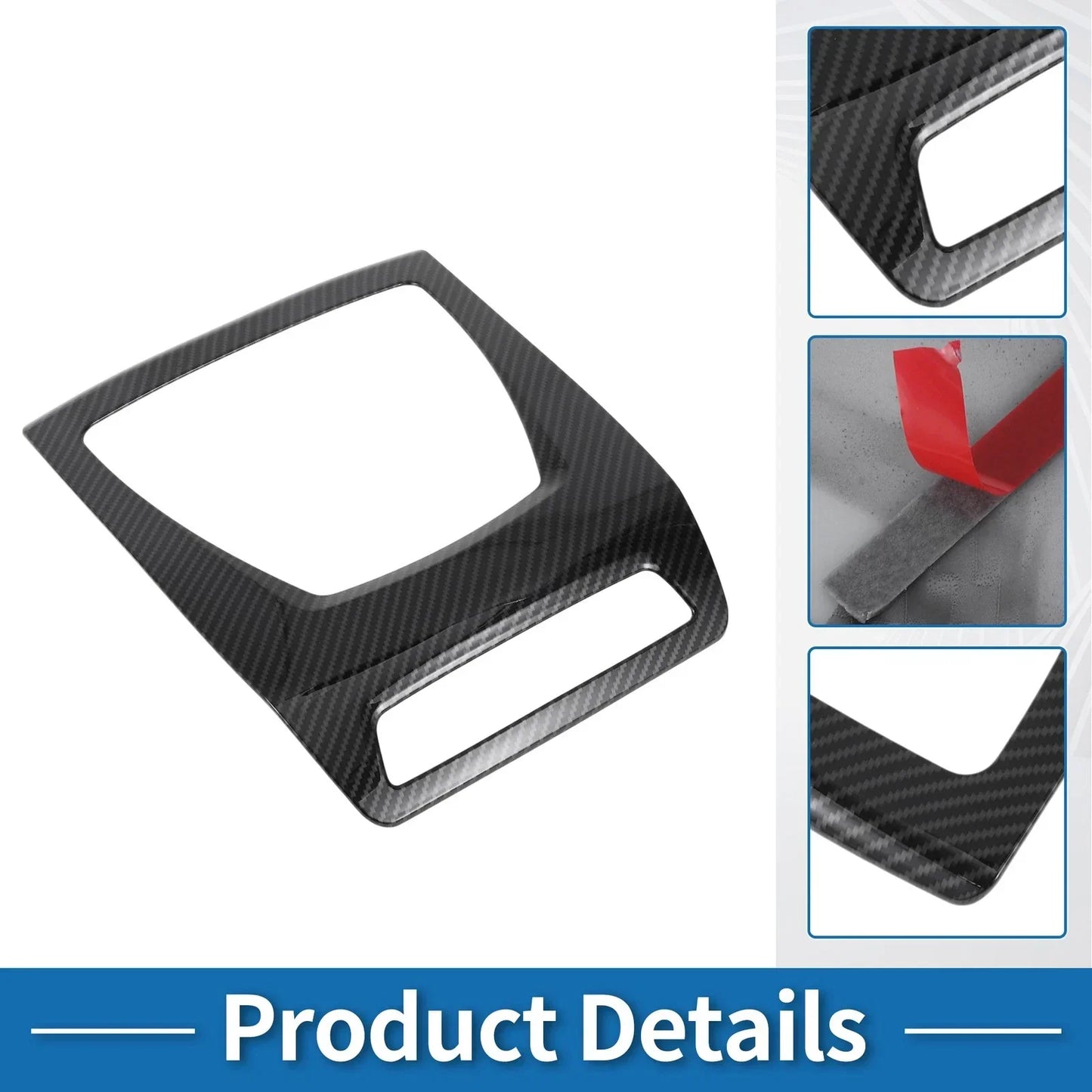 Front Row Headlight Trim Bezel for BMW X3 (2014-2017) Carbon Fiber Black