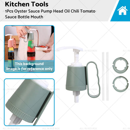 Oyster Sauce Pump Head Squeezer Dispenser for Bottle Mouth