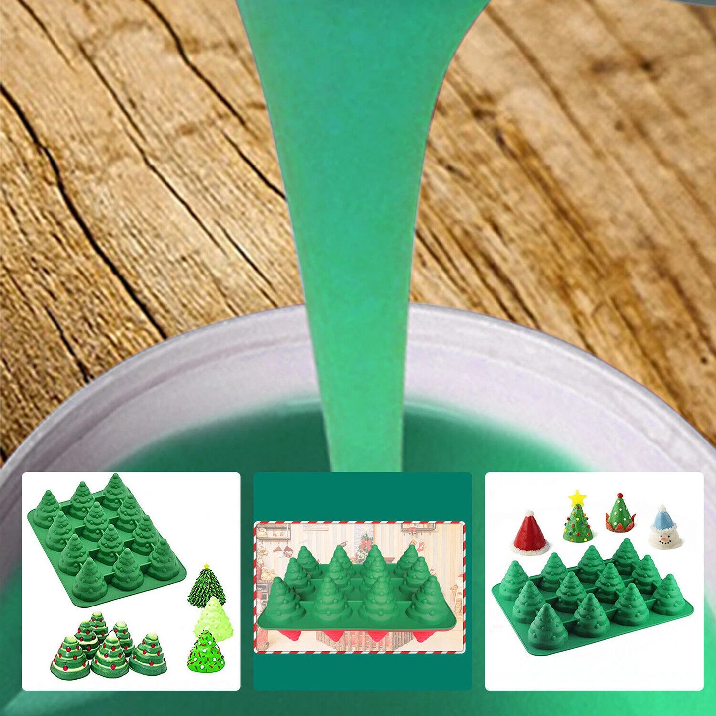 Liquid Silicone Rubber Mould Making 100:3 Mix - Blue, White, Red, Purple, Yellow, Green
