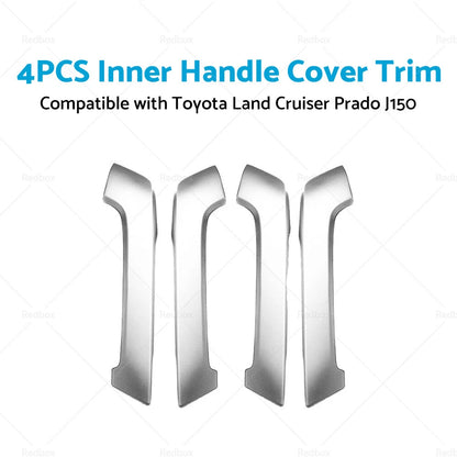 4PCS Matte Front Door Armrest Covers for Land Cruiser Prado (2009-2023)