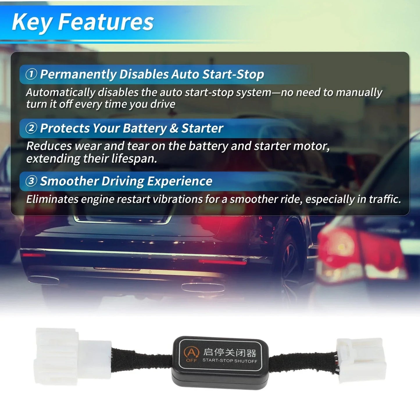 Idle Start Stop Eliminator for Honda Pilot 2016-2018 Auto Start/Stop Disable