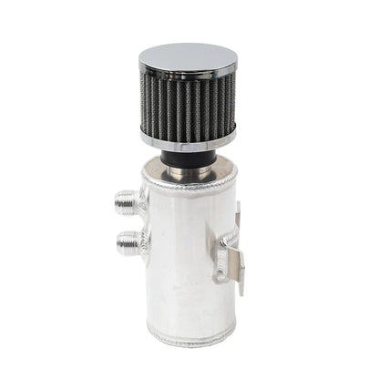 750ml Chrome Baffled Oil Catch Can Separator for Universal Vehicles